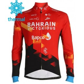 Radtrikot 2021 Team Bahrain Victorious Winter Thermal Fleece N001